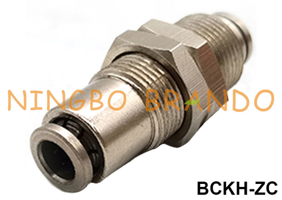 Union Bulkhead Push To Quick Connect Brass Pneumatic Hose Fitting 1/8&quot; 1/4&quot; 3/8&quot; 1/2&quot;