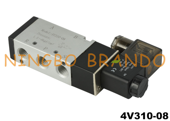 4V310-08 Pneumatic Air Solenoid Valve 5 Way 2 Position 24V 220V