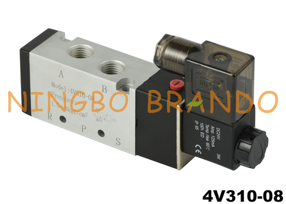 4V310-08 Pneumatic Air Solenoid Valve 5 Way 2 Position 24V 220V