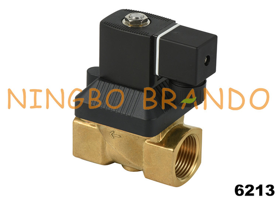 6213 A Servo-assisted 2 Way NC Brass Solenoid Valve 1/2'' 24V DC