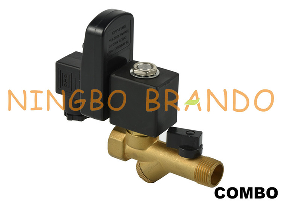 COMBO Automatic Condensate Drain Valve For Air Compressor 220VAC