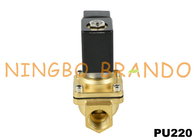 1/8'' PU220-01 1/4'' PU220-02 Brass Solenoid Valve For Water 220V AC 24V DC