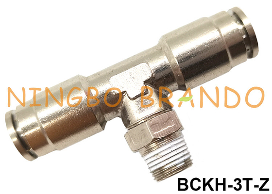 Male Union Tee Pneumatic Hose Fittings Push In Connectors 1/8'' 1/4'' 3/8'' 1/2''