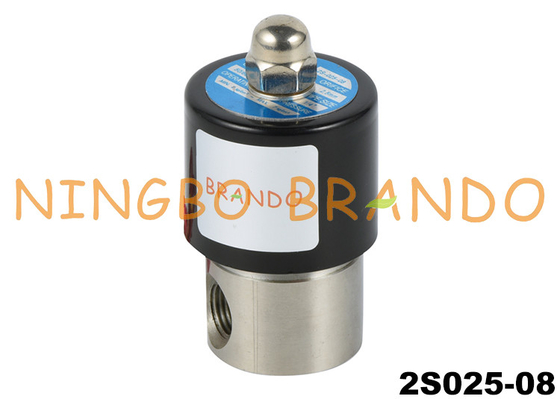 2S025-08 1/4'' 2 Way NC Stainless Steel 304 Solenoid Valve 24V 220V