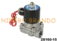2S160-15 Stainless Steel Electirc Solenoid Valve For Water Air Oil