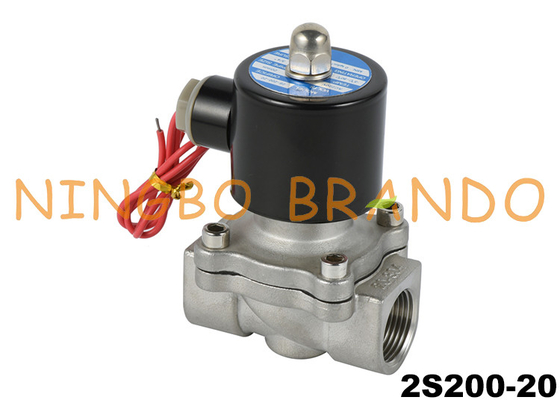 2S200-20 3/4'' Stainless Steel Solenoid Valve For Water Air Oil