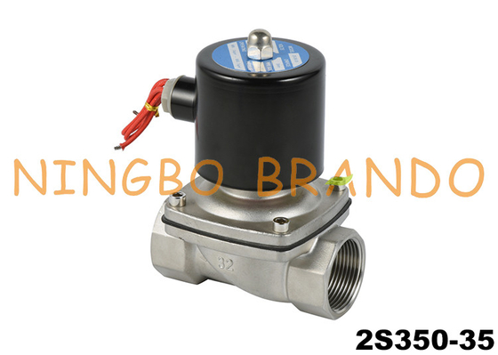 2S350-35 1-1/4&quot; NC Stainless Steel Solenoid Valve AC220V DC24V