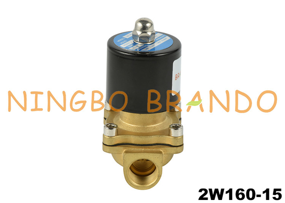 2W160-15 1/2&quot; Semi-Diaphragm Brass Solenoid Valve 110V AC 12V DC