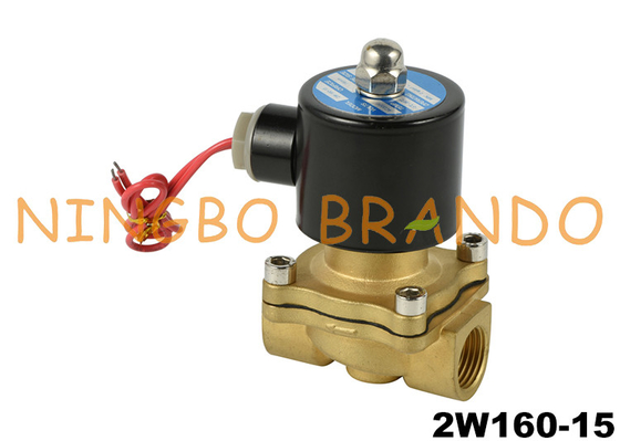 2W160-15 1/2&quot; Semi-Diaphragm Brass Solenoid Valve 110V AC 12V DC