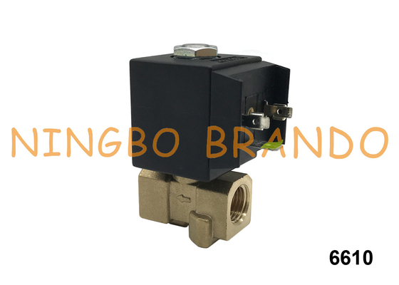 6610 6012 CEME Type 2/2 Way NC Brass Solenoid Valve G1/4'' 24V 110V 220V