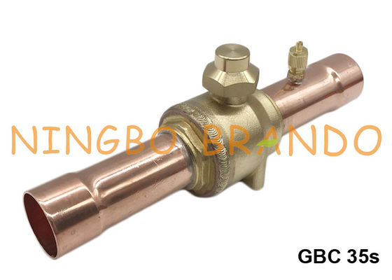 GBC Danfoss Type Refrigeration Shut-off Ball Valve With Access Port