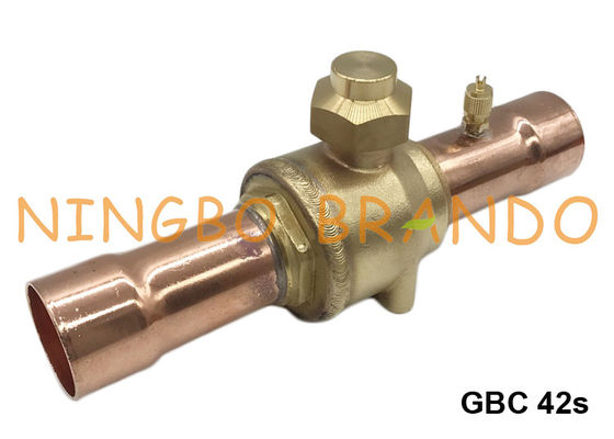 GBC Danfoss Type Refrigeration Shut-off Ball Valve With Access Port