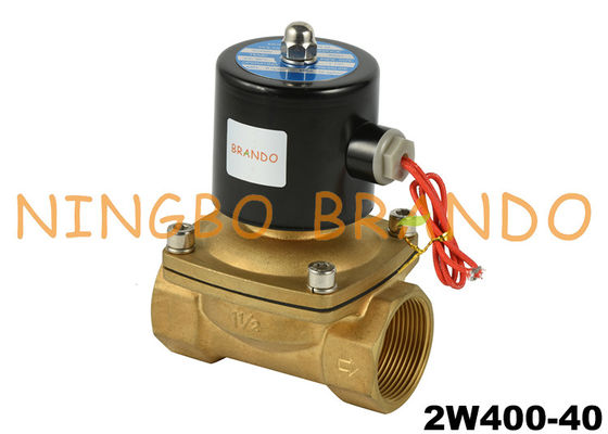 1-1/2&quot; 2W400-40 NBR Diaphragm Brass Solenoid Valve AC110V DC12V
