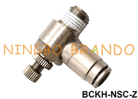 Brass Metal Air Flow Speed Control Push To Connect Pneumatic Hose Fitting