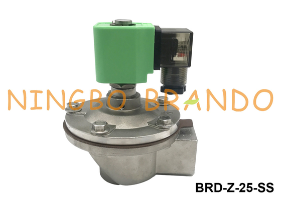 1'' Stainless Steel Solenoid Diaphragm Pulse Jet Valve For Dust Collector 24V 110V 220V