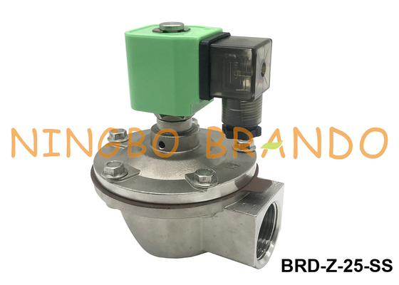 1'' Stainless Steel Solenoid Diaphragm Pulse Jet Valve For Dust Collector 24V 110V 220V