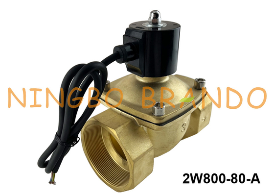 3'' IP68 Waterproof Water Fountain Brass Solenoid Valve 12V 24V 110V 220V