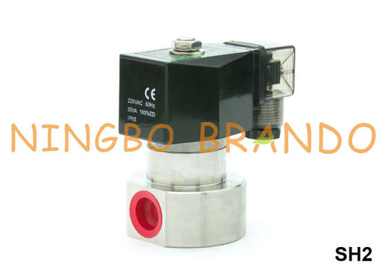 High Pressure Stainless Steel Solenoid Valve 100 Bar 3/8'' 1/2'' 220VAC 110VAC