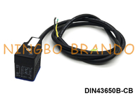 DIN43650B IP67 Waterproof Molded Cable Solenoid Coil Connector With LED