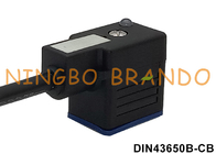 DIN43650 Form B IP67 Molded Cable Solenoid Coil Connector With LED