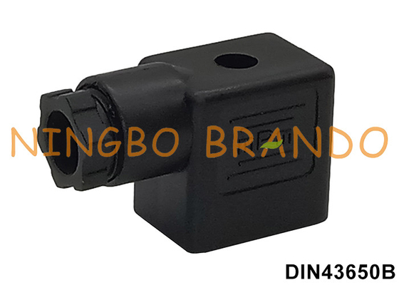 DIN43650B 2P+E MPM Black Solenoid Valve Connector EN 175301-803