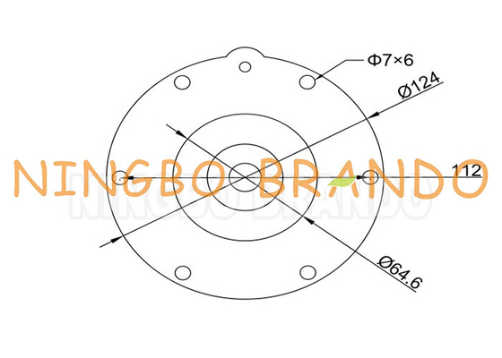 K4502 CA45T RCA45DD 1-1/2&quot; Aluminum Pulse Jet Valve Nitrile Diaphragm Repair Kit