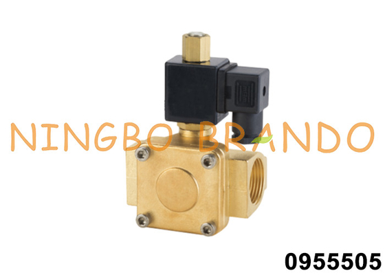 0955505 1'' NO Brass Solenoid Valve For Water Air Gas 24V 110V 220V