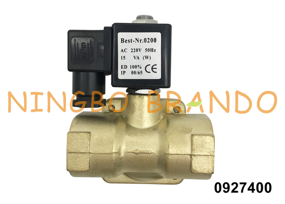 0927400 1'' Normally Closed Brass Solenoid Valve For Water Air Gas 24V 110V 220V