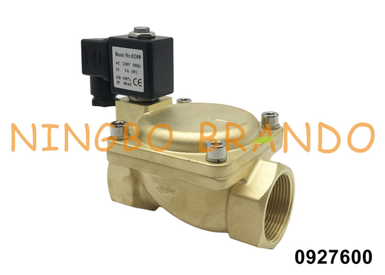 0927600 1 1/2'' 2 Way Brass Solenoid Valve Normally Closed 16 bar 24V 110V 220V