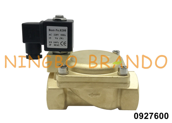 0927600 1 1/2'' 2 Way Brass Solenoid Valve Normally Closed 16 bar 24V 110V 220V