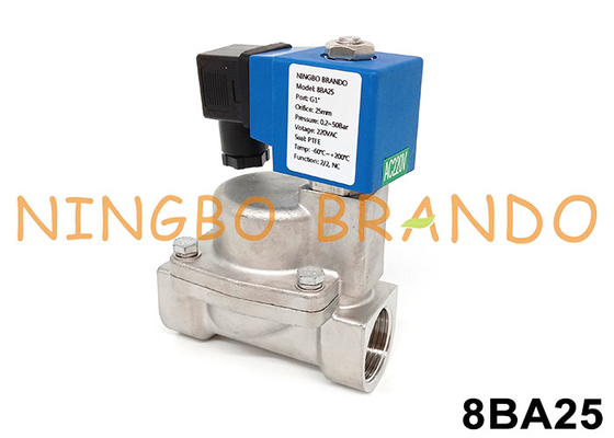 1'' High Pressure Stainless Steel Solenoid Valve 120 bar Pilot Piston