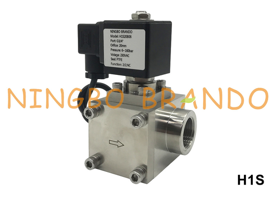 1'' High Pressure Water Air Solenoid Valve 120 Bar 12V 24V 160 Bar 110V 220V