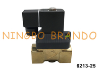 6213 A 25.0 1'' Brass Solenoid Valve For Water Air Gas Liquid 24V 110V 230V