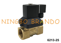 6213 A 25.0 1'' Brass Solenoid Valve For Water Air Gas Liquid 24V 110V 230V