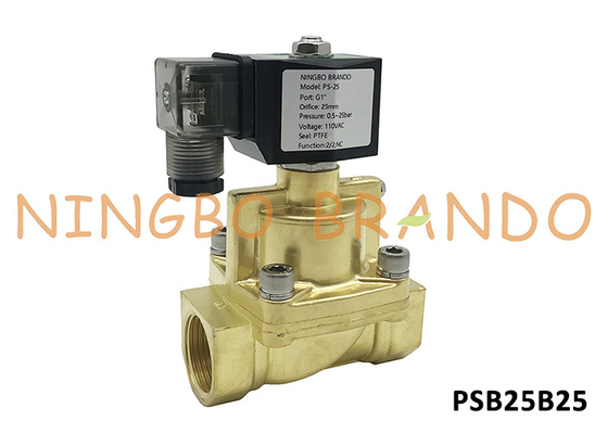 Steam Hot Water Brass Solenoid Valve 1'' 25 bar 185℃ 24V 110V 220V