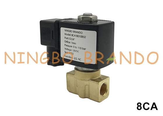 140 bar High Pressure Brass Solenoid Valve For Water Air 1/8'' 1/4'' 3/8'' 24V 220V