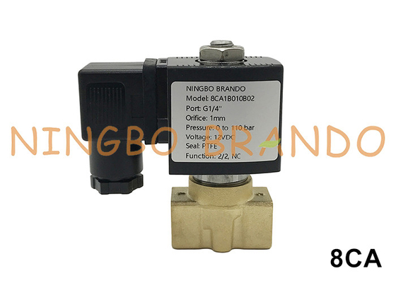 140 bar High Pressure Brass Solenoid Valve For Water Air 1/8'' 1/4'' 3/8'' 24V 220V