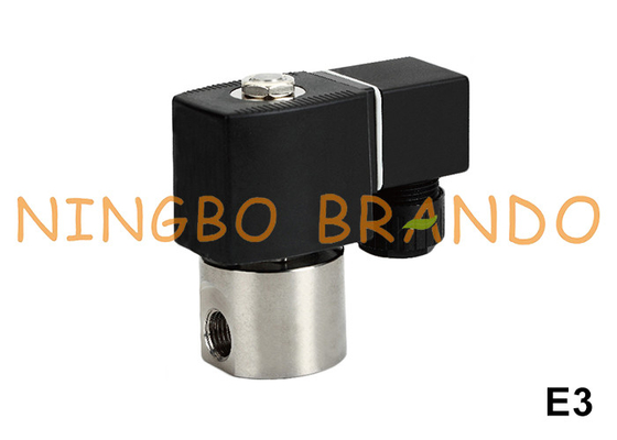 2 Way NC 304 Stainless Steel Solenoid Valve For Water Air Gas 1/8'' 1/4'' 24V 220V