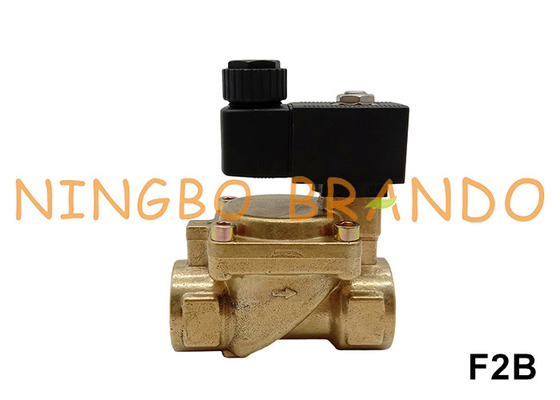 1.6 MPa 2 Way NC Brass Solenoid Valve For Air Water Gas 220V 110V 24V 3/8'' to 2''