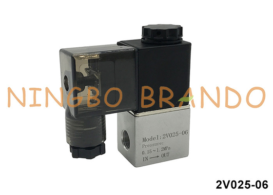 2V025-06 Airtac Type Solenoid Valve For Water Air 1/8'' 220VAC 110VAC 24VDC 12VDC