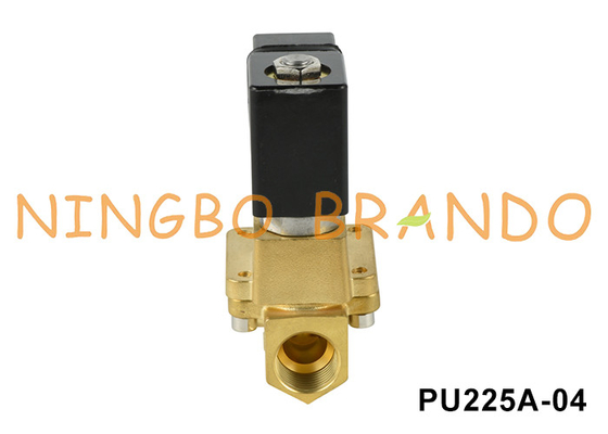 PU225A-04 SHAKO Type Water Air Brass Solenoid Valve 24VDC 110VAC 220VAC