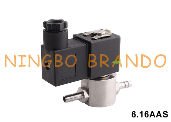 6.5mm Hose Barb Anti Corrosion Isolation Solenoid Valve For Chemical Acid Alkali