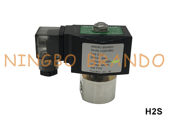 200 Bar High Pressure Stainless Steel Solenoid Valve 1/8'' 1/4'' 12V 24V 110V 220V