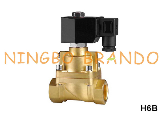 75 bar Water Air Brass High Pressure Solenoid Valve 3/8'' 1/2'' 3/4'' 1'' 220V 24V