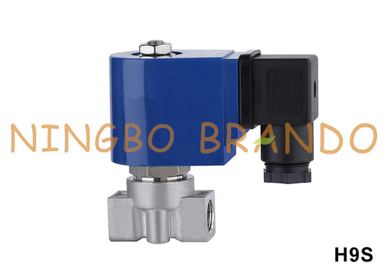 190 bar High Pressure Water Air Stainless Steel Solenoid Valve 1/8'' 1/4'' 3/8'' 220V 110V