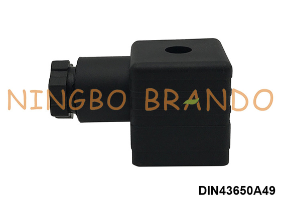 PG9 3P+E DIN43650A Solenoid Valve Coil Connector AC DC IP65 Black