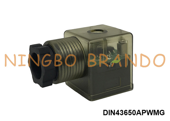 DIN43650A Power Saving Solenoid Valve Coil Connector 12VDC 24VDC 2P+E IP65