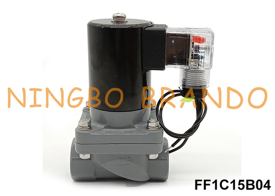 1/2'' Anti Corrosion CPVC Solenoid Valve For Acid Alkali Chemical