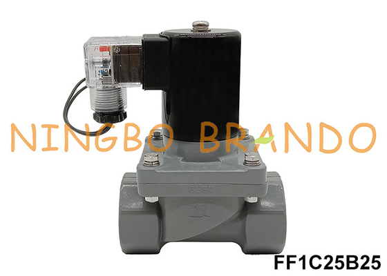 DN25 1'' Anti Corrosive CPVC Solenoid Valve For Chemicals Acid Alkali