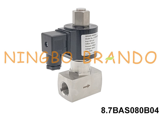 350 bar High Pressure Stainless Steel Solenoid Valve 12V 24V 110V 220V